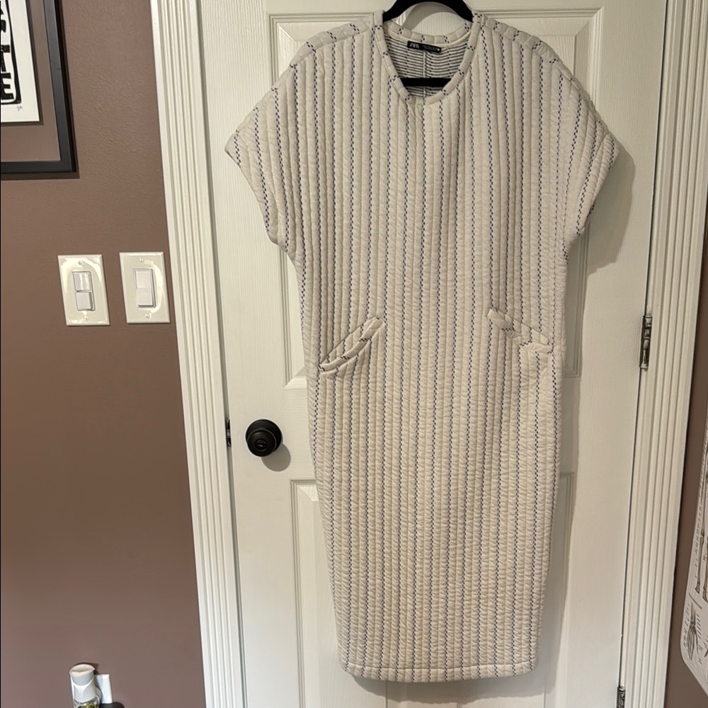 Striped Cream Dress